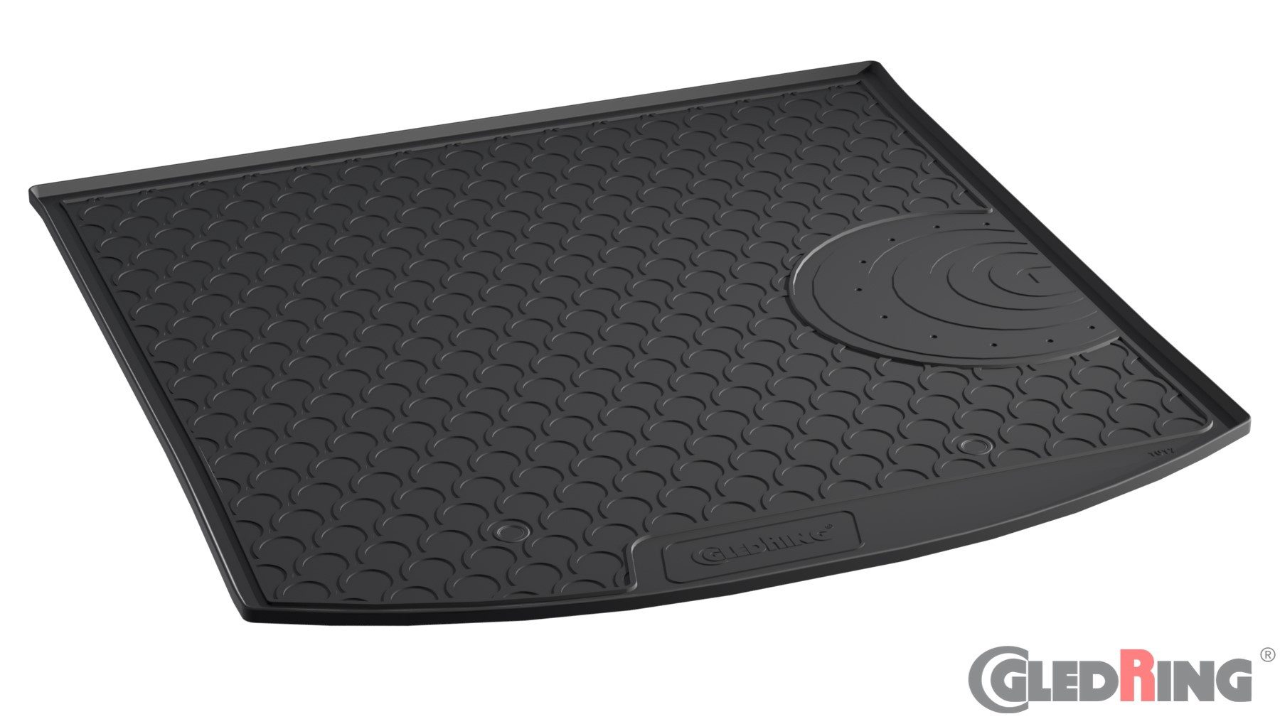 Original Gledring Premium Gummi Kofferraummatte - VOLKSWAGEN Touran 1T (Tiefer Boden) 2003-2015